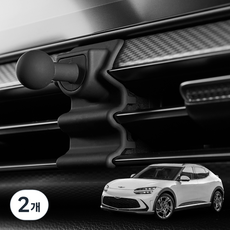 메이튼 제네시스 GV60 차량용 송풍구 휴대폰 거치대, 2개, 블랙