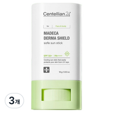 센텔리안24 마데카 더마 쉴드 세이프 선스틱 SPF 50+ PA++++, 18g, 3개