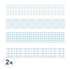 Life Bag DIY 紙膠帶 4入組 20mm x 20m, 06 藍色, 2個