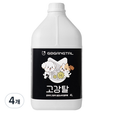 gogangtal 寵物除臭劑 無香, 4L, 4個