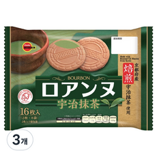 부르봉 로안느 웨이퍼 말차, 113g, 3개