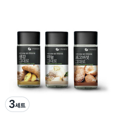 그대로말린 조미료 3종 선물세트 생강 24g + 마늘 40g + 표고버섯 22g, 3세트