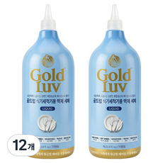 골드럽 식기세척기용 액체 세제, 12개, 1L