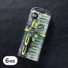 KAI 貝印 男士一次性剃須刀套組 XF5-8BS Xfit 敏感肌膚超值裝, 剃須刀 2p + 替換刀片 8p, 6組