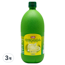 SIB 萊姆濃縮果汁, 1L, 3個