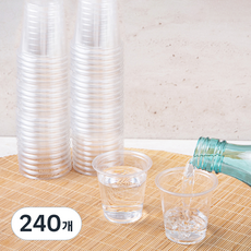 탐사 투명 PET 소주잔 65ml, 240개, 1개입