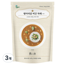 Yoiben 鷹嘴豆純素咖哩醬, 3個, 150g