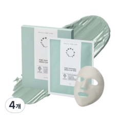 콤마나인 포어 타이트닝 그린 클레이 마스크, 4개입, 4개