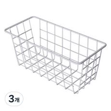 JLIFE Crypto浴室多功能籃子 小型, 白色, 3個