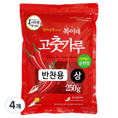 복이네먹거리 안매운 고춧가루 반찬용 상, 250g, 4개