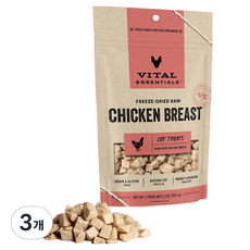 바이탈에센셜 고양이 동결건조 고단백 치킨 트릿, 닭가슴살, 59.5g, 3개