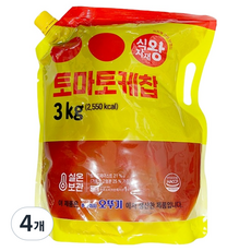 식자재왕 토마토케첩, 3kg, 4개
