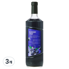 네이쳐티 블루베리시럽, 3개, 1L