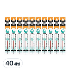 제브라 유성펜 리필심 프레필 EK 스라리 0.5mm, 오렌지, 40개