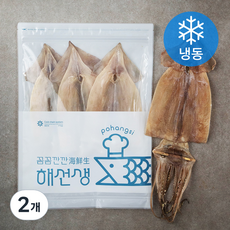 해선생 포항시 인증 원양산 잘 마른 건오징어 3미 (냉동), 240g, 2개