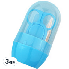 The Living 嬰幼兒用指甲剪經典4件組, 3套, 藍色