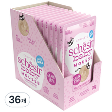 스케지어 키튼용 고양이 쉐지애 베이비무스 습식사료, 닭, 70g, 36개