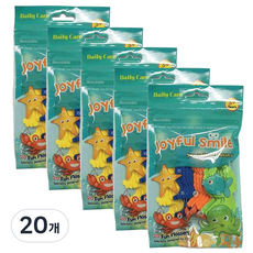 조이풀스마일 어린이치실 20개입, 바다동물타입, 20개