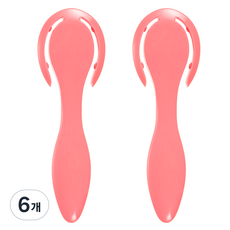 굿체인지 핸들형 페이스클렌징 소품, 핑크, 6개