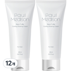 PAUL MEDISON 黑松露涼感刮鬍膏, 12個, 85ml
