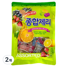 물샘 과일향이 향긋한 종합제리, 300g, 2개