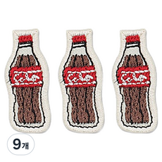 Button King 東大門鈕扣王 熱接著式刺繡布貼 Bincolla, 9個, 混合色
