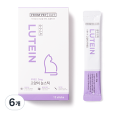 프롬벳 고양이 순수스틱 영양제, 12회분, 눈물개선/눈건강, 6개