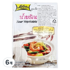 Lobo 酸味蔬菜咖哩醬, 6個, 50g