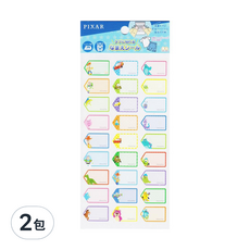 sun-star 防水姓名標示貼紙, 皮克斯, 35入, 2張