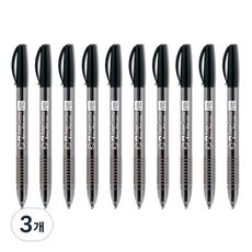 파버카스텔 유성펜 크리스탈 1423 0.5mm, 블랙, 30개