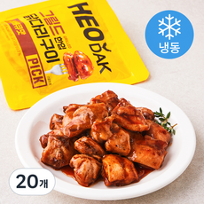허닭 PICK 그릴드 한입 닭다리구이 바베큐맛 (냉동), 100g, 20개