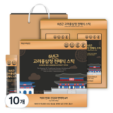 개성고려삼인 6년근 고려홍삼정 전체식 스틱 + 쇼핑백, 360g, 10개