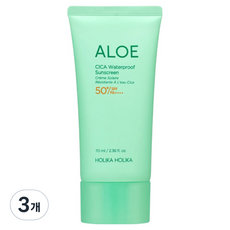 홀리카홀리카 알로에 시카 워터프루프 선크림 SPF50+ PA++++, 70ml, 3개
