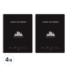 ibis 音樂筆記本, 黑色, 4個