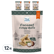 thaicoco 椰子捲心酥 原味, 12包, 140g
