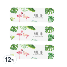 윰스 규조토 프린팅 비누 받침대, 플라밍고, 12개