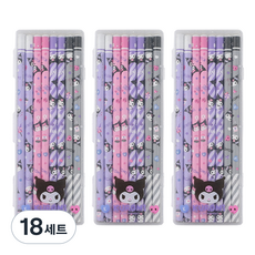 三麗鷗明星 8支鉛筆 B + 筆盒 酷洛米, 紫色, 18套