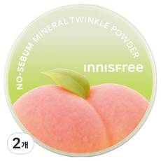 이니스프리 노세범 미네랄 파우더, 피치 블라썸, 2개