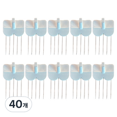 꼬자핀無痕相框掛鉤壁紙釘, 白色, 40個