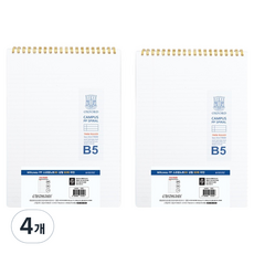 OXFORD 밀키웨이 Mikyway PP 스프링노트 B5 상철 80매 라인, 4개