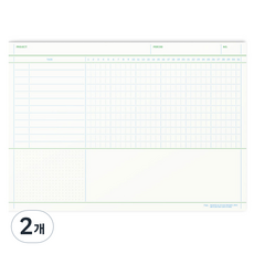 PAPERIAN Flat Note A4 筆記墊, 2個, 50張, 專案計畫