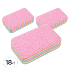 神奇泡棉 12層可撕式吸水彩虹海綿, 18個