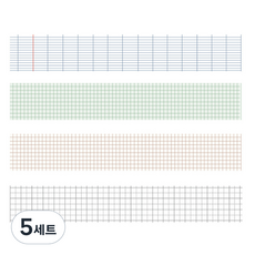 Market A 格紋紙膠帶 2cm x 2m 4入組, 5套, TYPE5