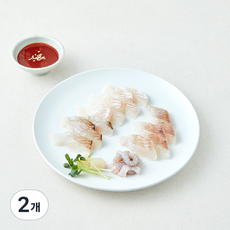 노량진수산시장 중도매인 90번 제철 도다리 회 (냉장), 2개, 150g