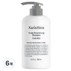 칼앤한스 스칼프 너리싱 두피케어 단백질 샴푸 프레시민트, 6개, 500ml