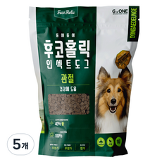 후코홀릭 인섹트 도그 프리미엄 기능성 사료, 뼈/관절강화, 1kg, 5개