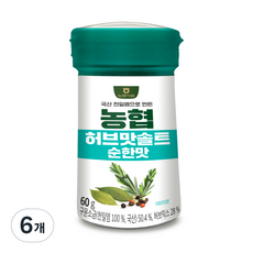 농협 허브맛솔트 순한맛, 6개, 60g