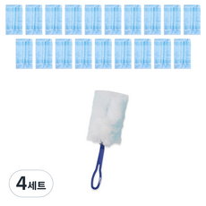 생활업글연구소 정전기 먼지떨이 스틱 + 리필 20p 세트, 혼합색상, 4세트