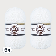 DIKTAS Madame Cotton棉質混紡毛線 2入, 000.白色, 6個