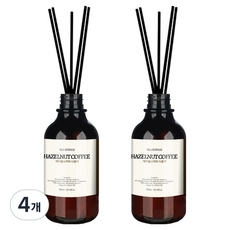 넥스트라이프 프리미엄 실내 디퓨저, 헤이즐넛커피, 300ml, 4개